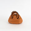 Hereu Brown Plaited Handle Small Bag