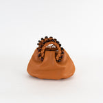 Hereu Brown Plaited Handle Small Bag
