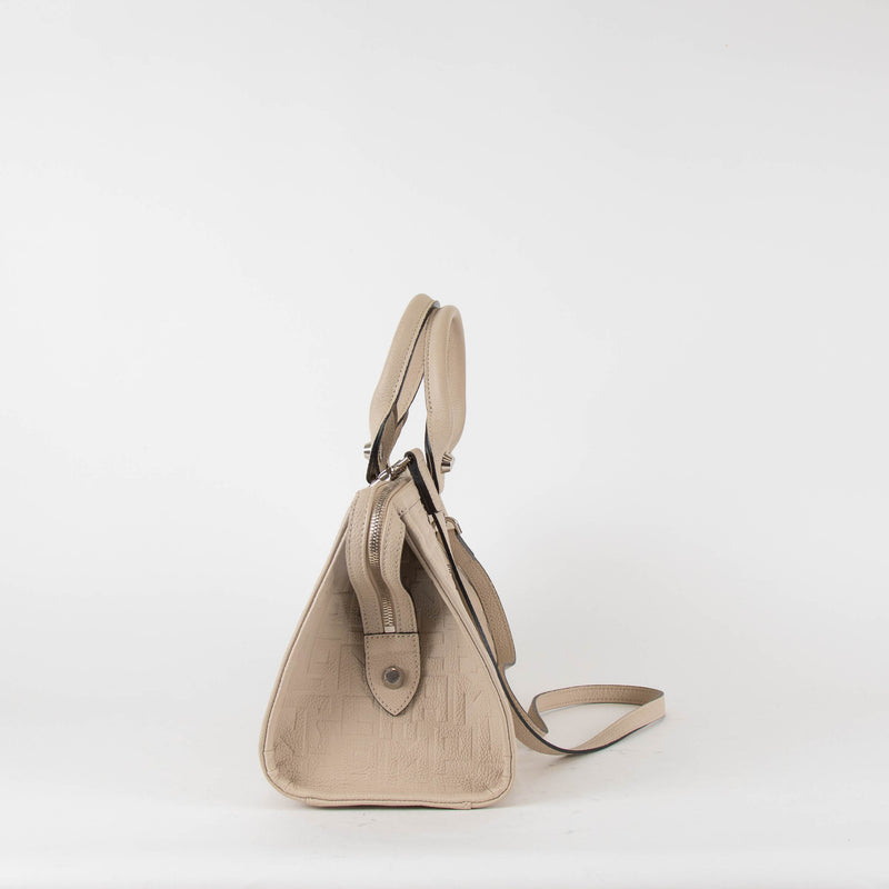 Longchamp Cream Voyage Leather Shoulder Bag