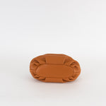 Hereu Brown Plaited Handle Small Bag