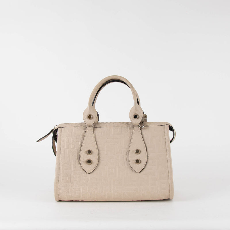 Longchamp Cream Voyage Leather Shoulder Bag