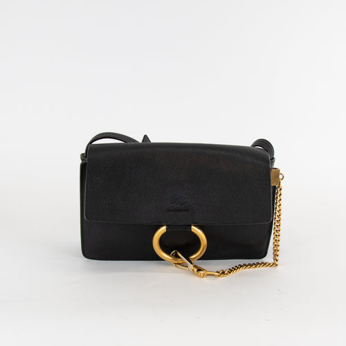 Chloe Black Leather Small Faye Bag