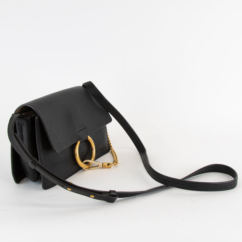 Chloe Black Leather Small Faye Bag