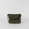 Maria La Rosa Black Khaki Crochet Crossbody Bag
