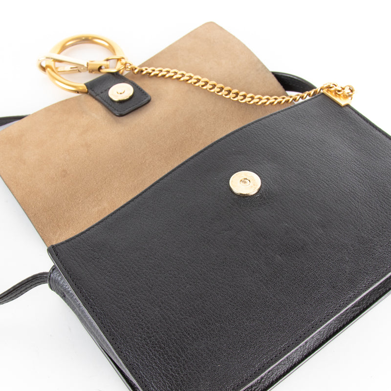 Chloe Black Leather Small Faye Bag