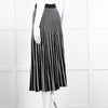 Weekend Max Mara Black and White Pleated Knit Skirt