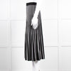 Weekend Max Mara Black and White Pleated Knit Skirt