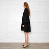 Stine Goya Black Textured Check Full Oversized Dress