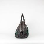 Miu Miu Black With Green Lazer Cut Panel