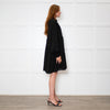 Stine Goya Black Textured Check Full Oversized Dress