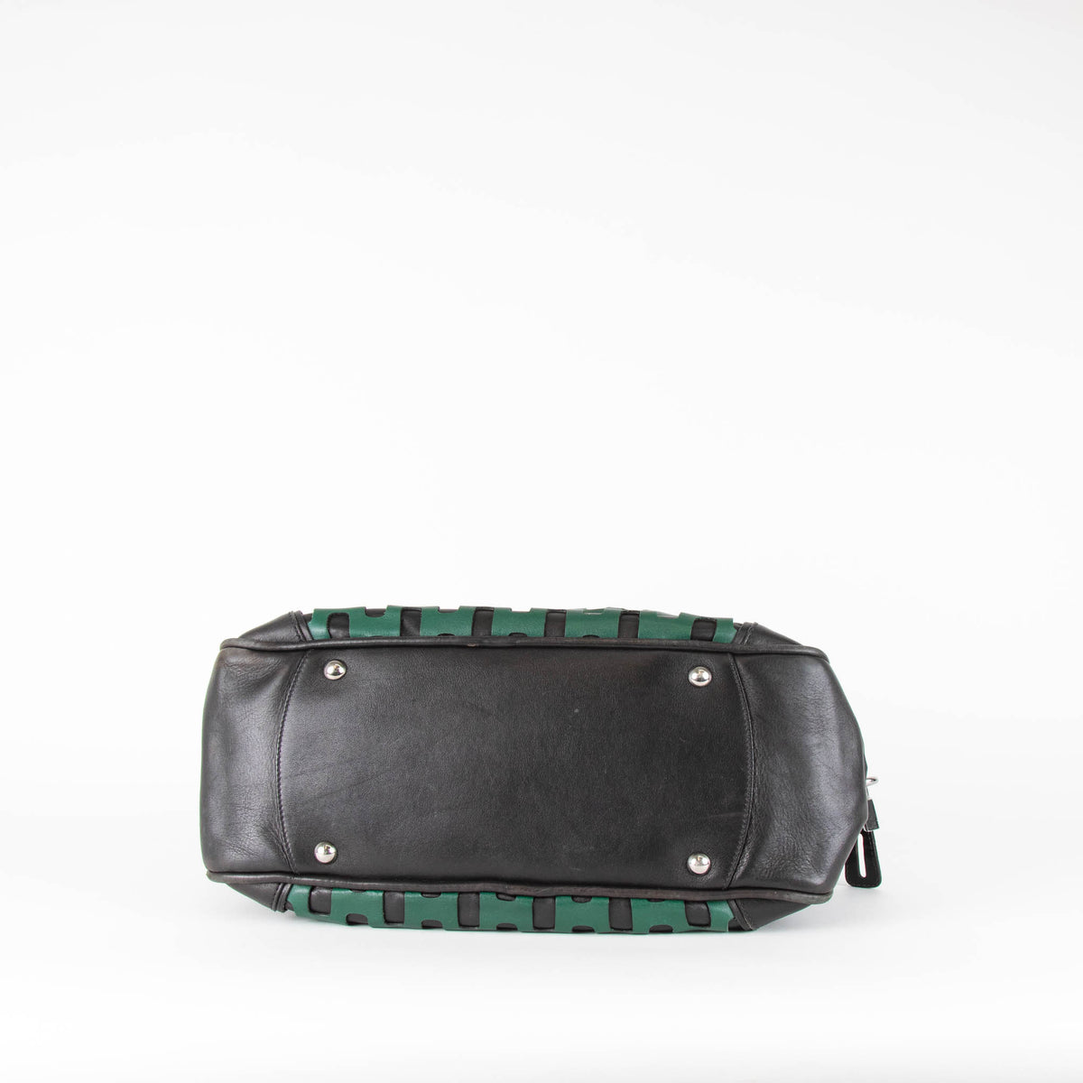 Miu Miu Black With Green Lazer Cut Panel