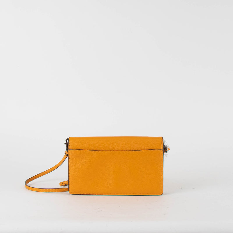 Coach Orange Leather Hayden Fold Over Crossbody Bag