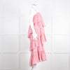 Cing a Sept Red and White Candy Stripe Tiered Strappy Dress