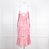 Cing a Sept Red and White Candy Stripe Tiered Strappy Dress