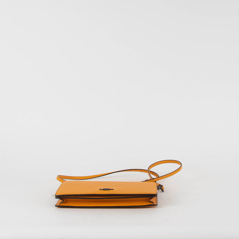Coach Orange Leather Hayden Fold Over Crossbody Bag