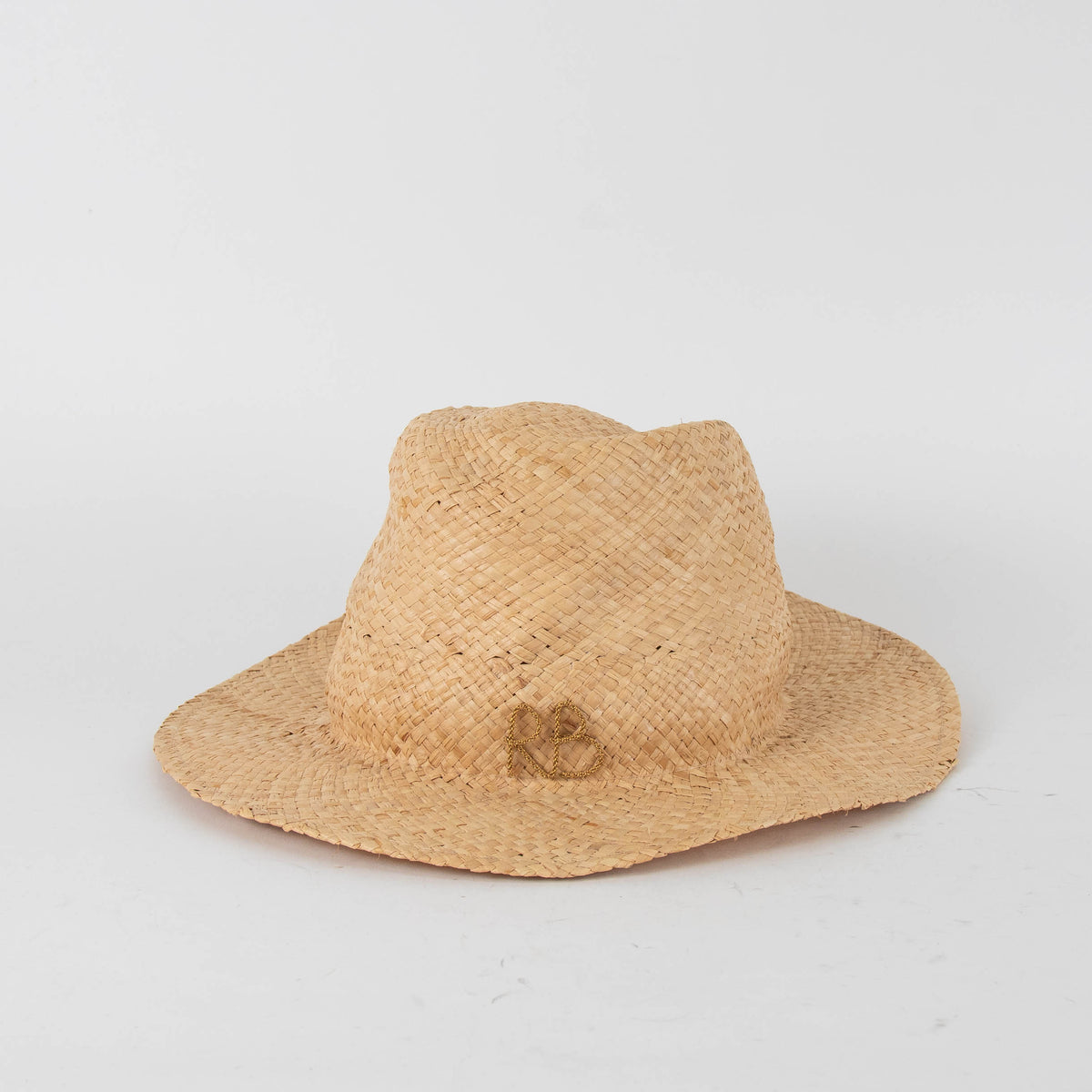Ruslan Baginsky Beige Straw Hat