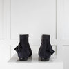 J.W. Anderson Navy Suede Frilled Ankle Boots