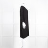 NU Black Ribbed Drop Sleeve Knee Length Dress