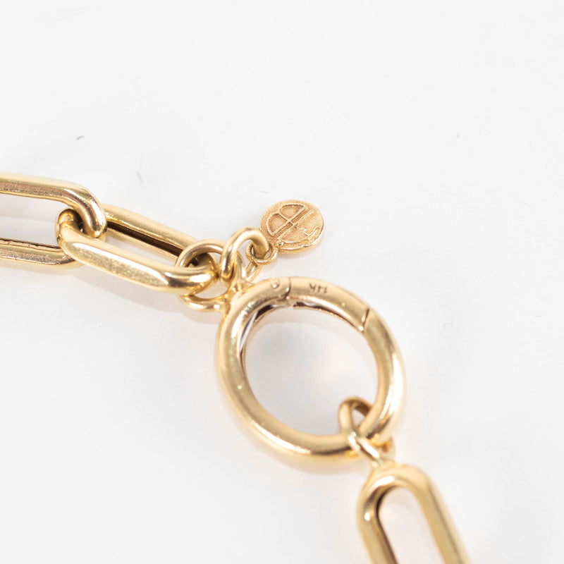 Anine Bing 14ct Gold Chain Link Bracelet
