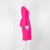 Roksanda Hot Pink Exaggerated Sleeve Midi Dress