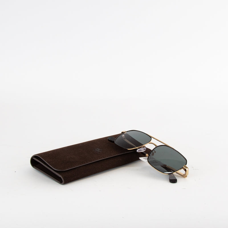 Pragnell Gold Tortoiseshell Sunglasses