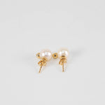 Anine Bing Pearl And Gold Stud Earrings