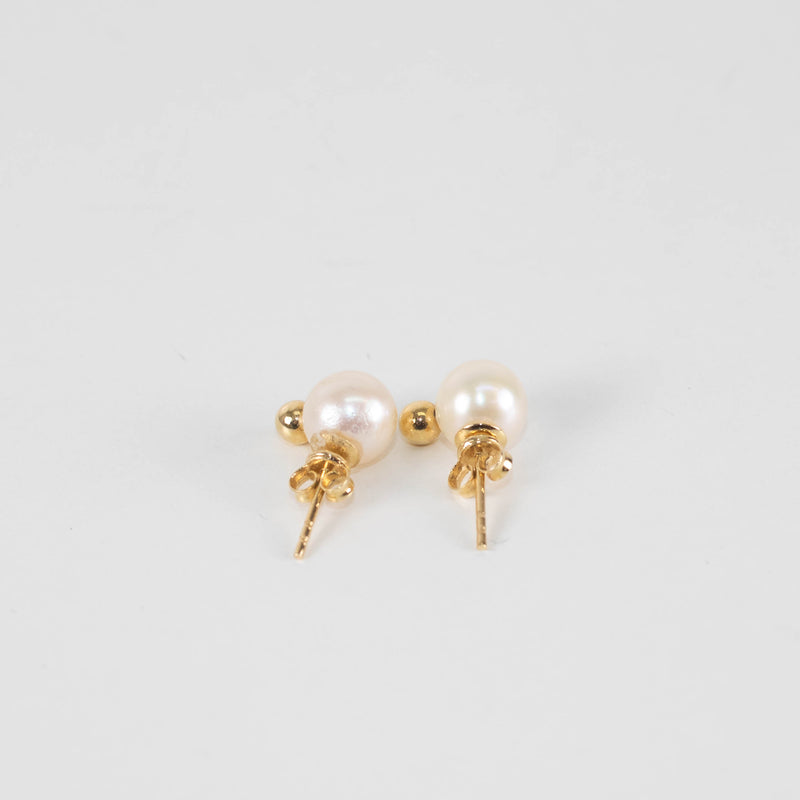 Anine Bing Pearl And Gold Stud Earrings