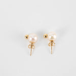 Anine Bing Pearl And Gold Stud Earrings