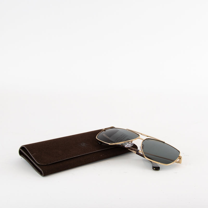 Pragnell Gold  Oversized Sunglasses