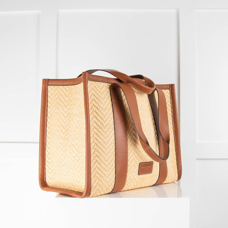 Aspinal Of London Raffia Tote Bag