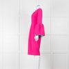 Roksanda Hot Pink Exaggerated Sleeve Midi Dress