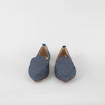 Nicholas Kirkwood Blue Shiny Canvas Pointy Shoes