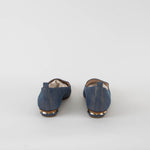 Nicholas Kirkwood Blue Shiny Canvas Pointy Shoes