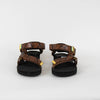 Suicoke Brown Snake Skin Effect Sandals