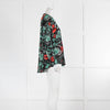 Rixo London Black Red Green Floral Print Blouse