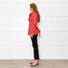 Coach Coral Red Short Length Trench Coat