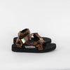 Suicoke Brown Snake Skin Effect Sandals