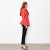 Coach Coral Red Short Length Trench Coat