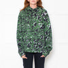 Marni Green Animal Print Hooded Sweatshirt