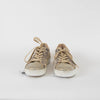 Rene Caovilla Beige Snake Skin Diamante Toe Trainers