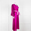 Roksanda Purple 100% Silk Dress With Contrast Belt