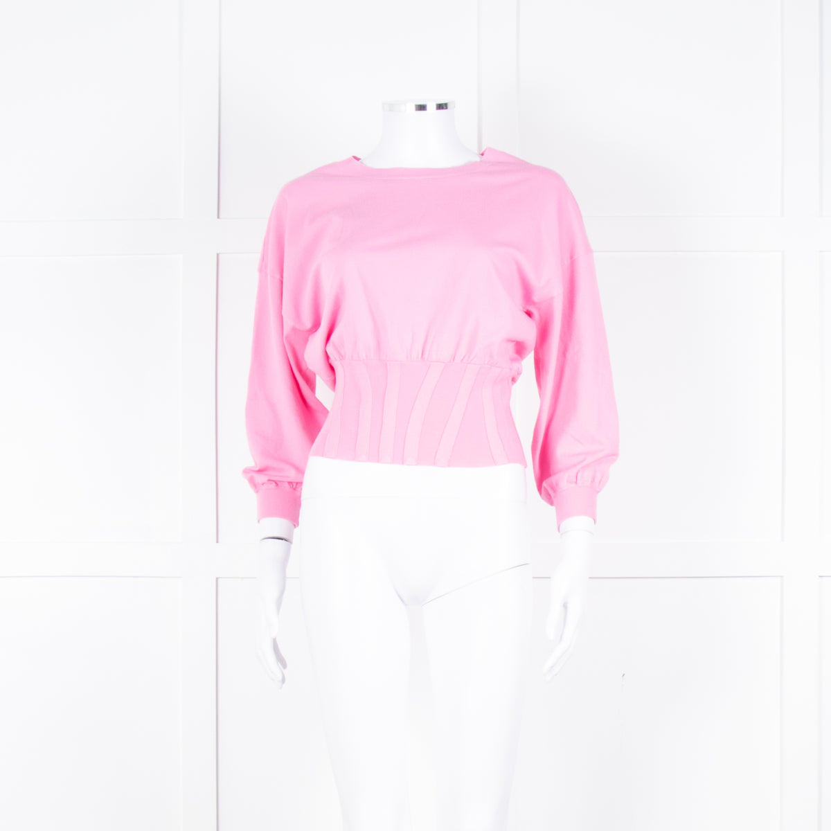 Essentiel Antwerp Pink Knitted Long Sleeve Top