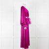Roksanda Purple 100% Silk Dress With Contrast Belt