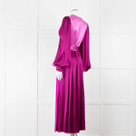 Roksanda Purple 100% Silk Dress With Contrast Belt