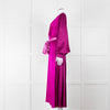 Roksanda Purple 100% Silk Dress With Contrast Belt