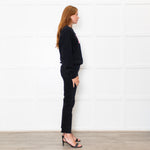 Acne Studios Black Pink Beaded Face Sweatshirt
