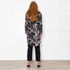 Diane Von Furstenberg Black Beige Floral Tunic
