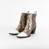 Ganni Lovina Brown Animal Print Cowboy Boots