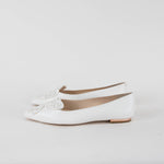 Sophia Webster White Butterfly Embellished Pointy Shoes