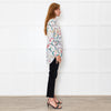 Equipment White Multi Colour Print Silk Shirt